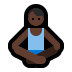 🧘🏿‍♂️ man in lotus position: dark skin tone display on Windows